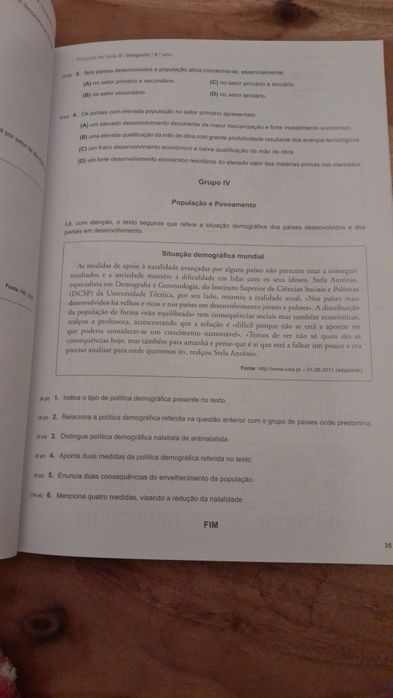 Testes 9.° ano Geografia  - Prepara-te!