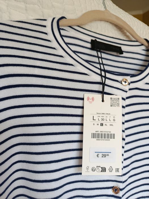 Кардиган у смужку Zara новий в упаковці з бірками