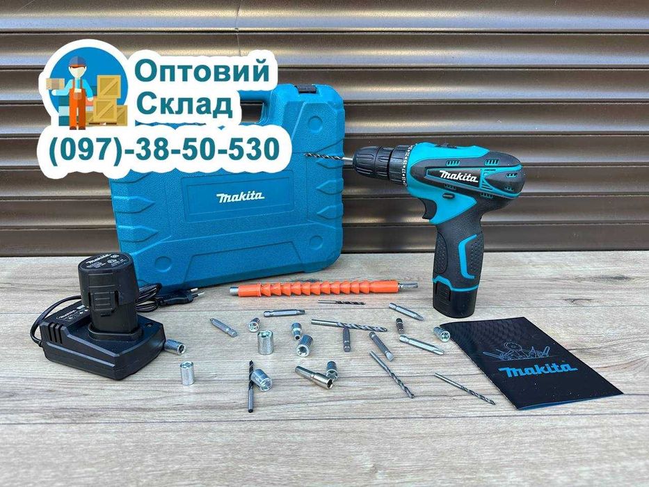 Якісний Акумуляторний Шуруповерт Makita DF330 Шурупокрут 12В/3А Макіта