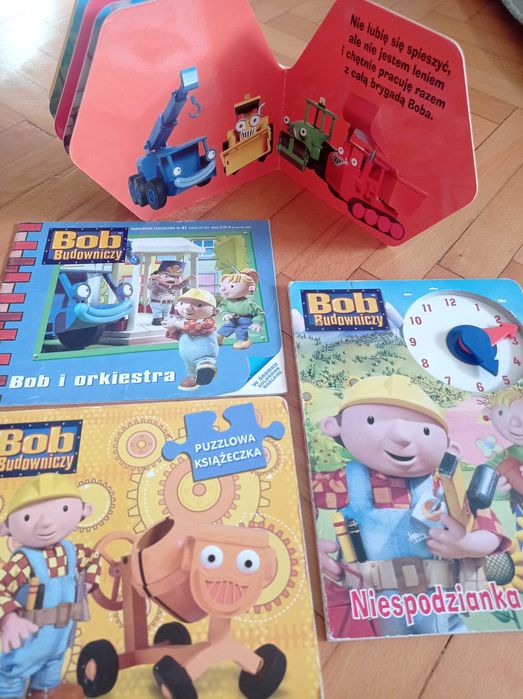 Książki dla dzieci Bob Budowniczy książka z puzzlami nauka zegara
