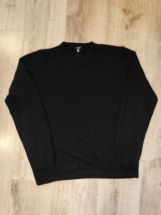 Oryginalny sweter Armani Jeans czarny bawełniany rozmiar M