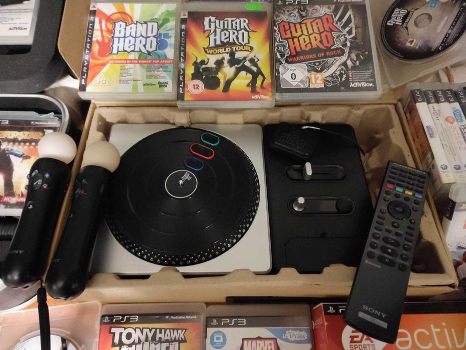 Gitara guitar hero Playstation3 dj hero ps3 move kamera mikrofon pad