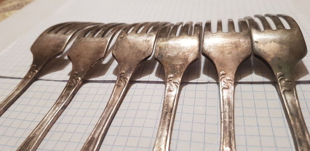 Вилки СССР посеребрение мнц как новые.