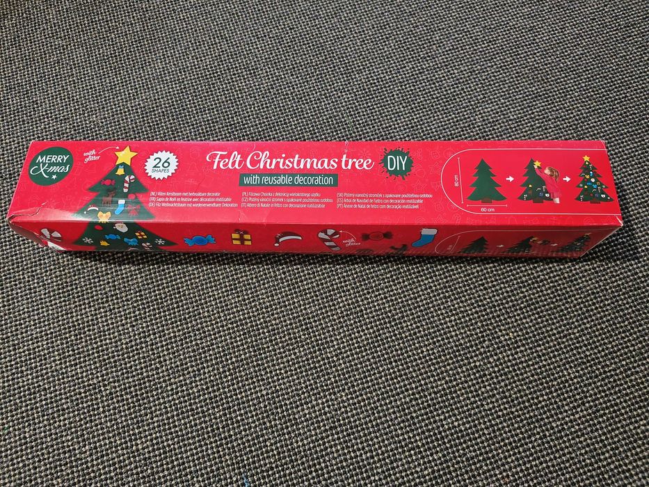 Choinka Z Filcu Z Ozdobami Samoprzylepnymi Kreatywne