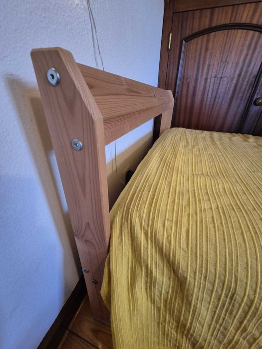 NEIDEN Cama, pinho, 90x200 cm