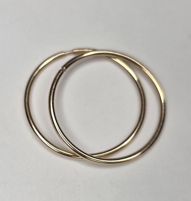 Золотые серьги кольца