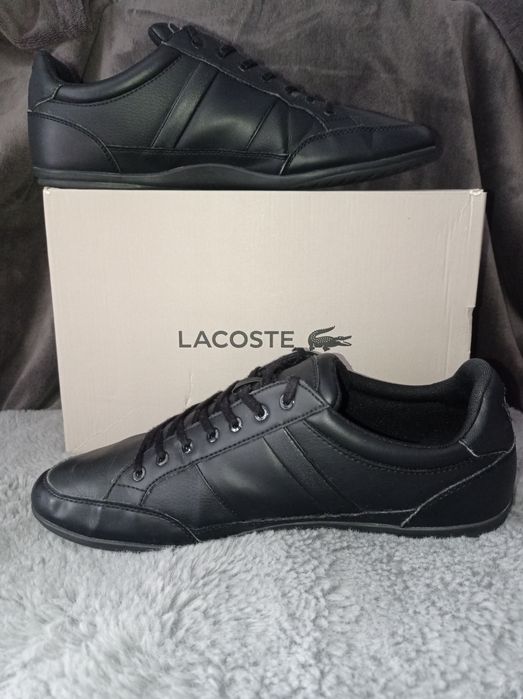 Buty Lacoste Chaymon rozmiar 45 czarne j. Nowe skórzane skóra męskie