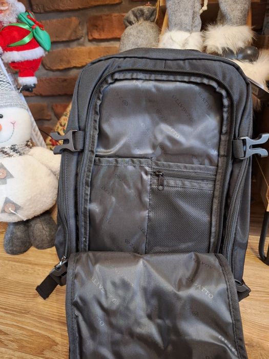 Plecak podróżny Zagatto, czarny plecak unisex
