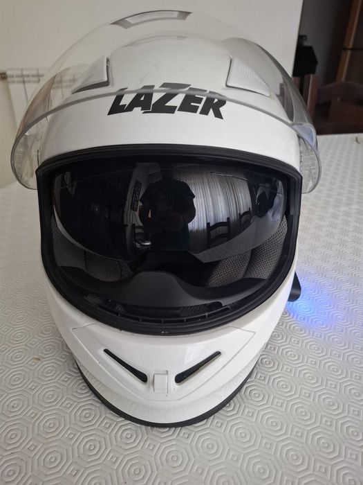 Capacete Lazer integral impecável com intercomunicador