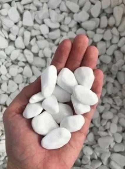 Śnieżnobiały Otoczak Grecki Worki  1-2, 2-4, 4-8 cm Thassos Akwarium