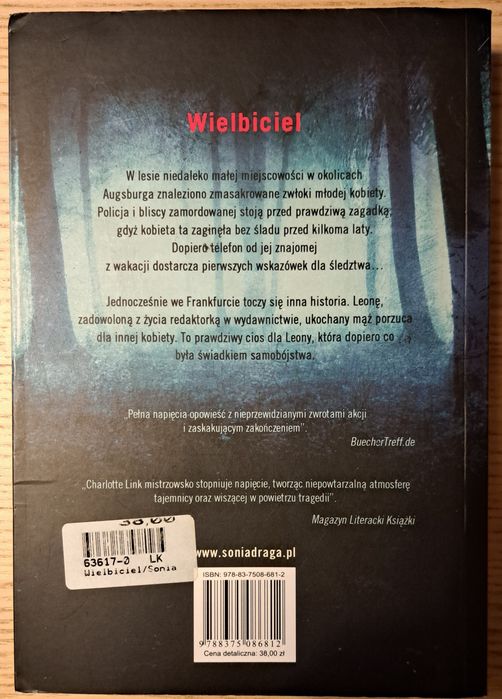Książka Charlotte Link " Wielbiciel "