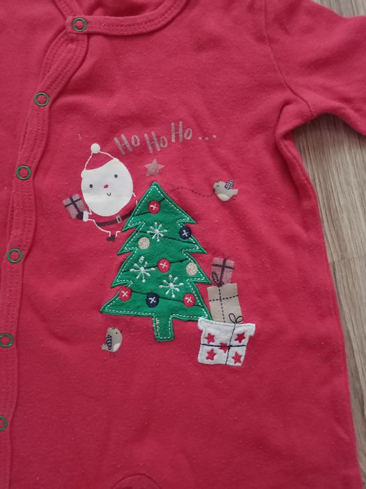 Piżamka pajacyk świąteczna 74