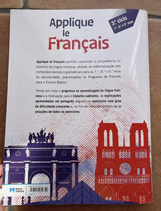 Livro apoio escolar Francês 3° ciclo