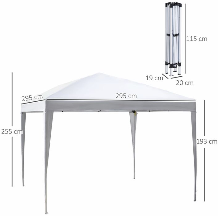 Outsunny Tenda Dobrável