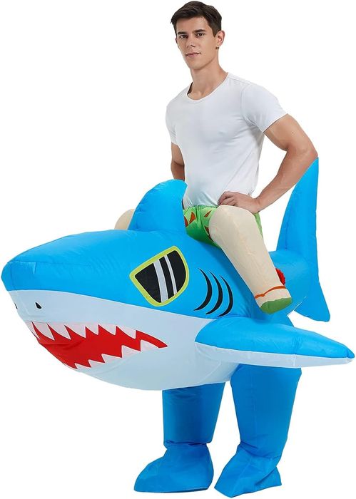 Nadmuchiwany Kostium Rekina z Okularami dla Dorosłych150-190cm