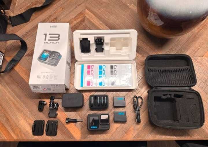 GoPro Hero 13 Black - Conjunto de Filtros ND - muitos acessórios - como novo + garantia