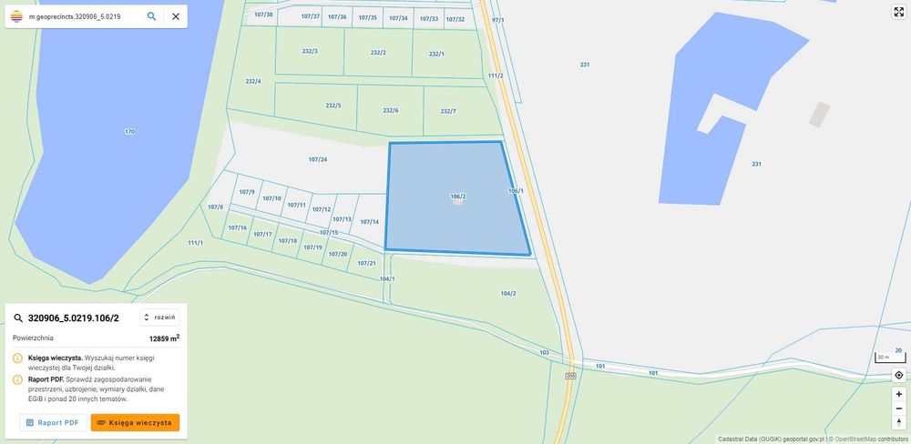 Duża  Działka Krąg zachodniopomorski.