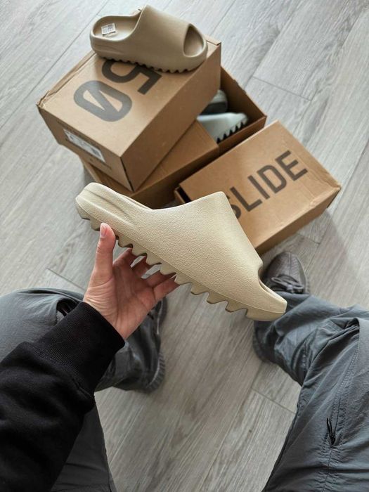 Шльопанці Adidas Yeezy Slide Pure premium капці