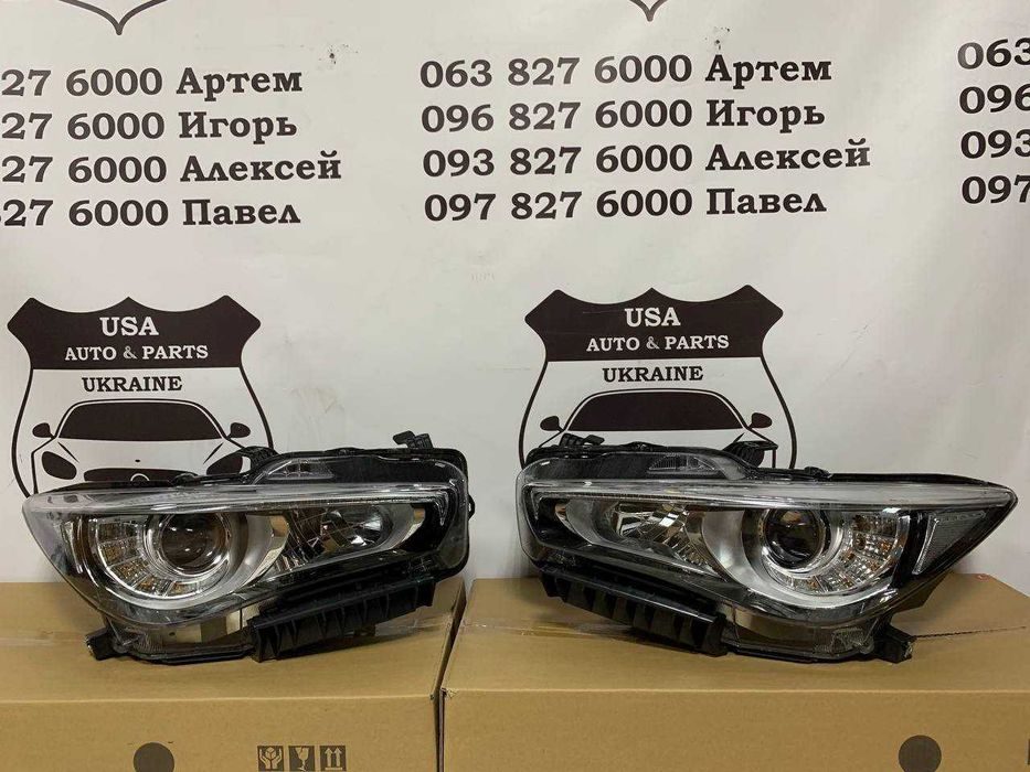 Фары Infiniti Q50 2015 2016 2017 2018 Европа/США, с AFS/без AFS