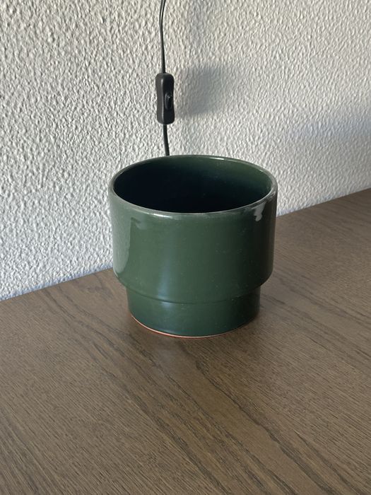 Vaso cerâmica verde 20cm - H&M Home