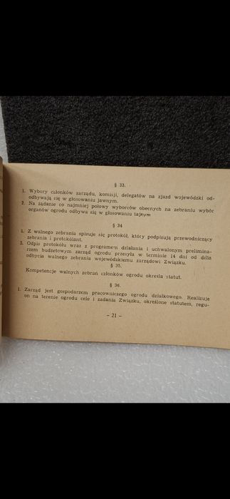 Regulamin Pracowniczego Ogrodu Działkowego 1982r