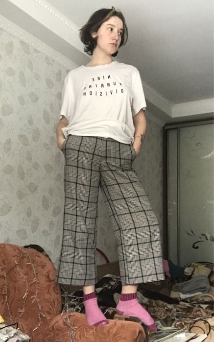 Картаті брюки H&M