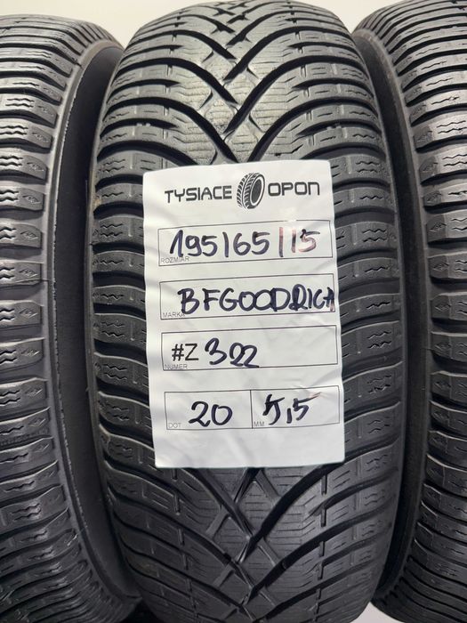 Opony Zimowe 195/65/15 BFGoodRich g-ForceWinter2 Komplet #Z322