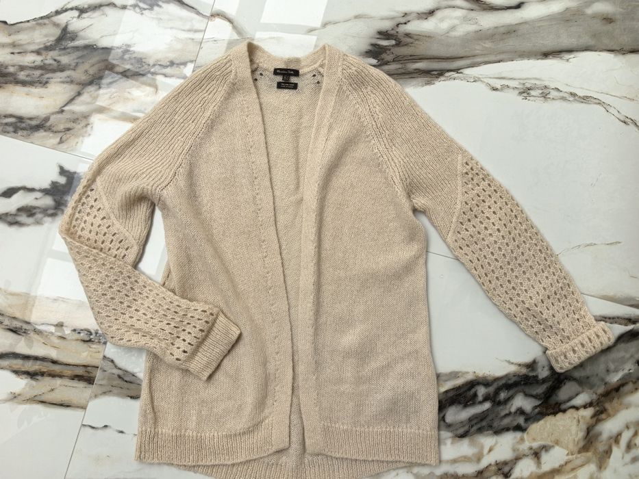 Massimo dutti kardigan moher wełna