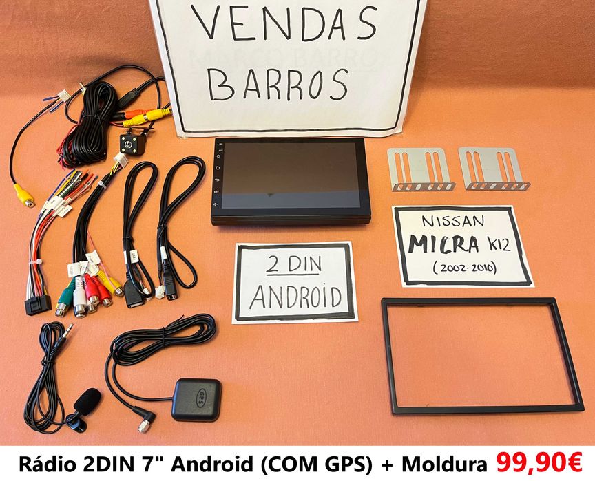 (NOVO) Rádio 2DIN • NISSAN Micra • K12 K13 • Android GPS [4+64GB]