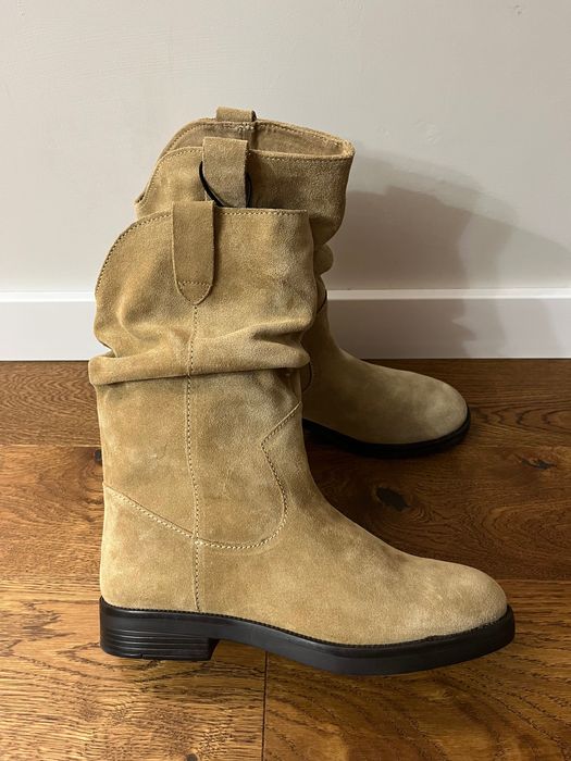 Płaskie botki Zara r. 38