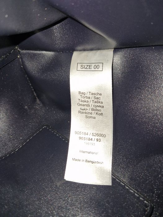 Granatowa torba shopperka