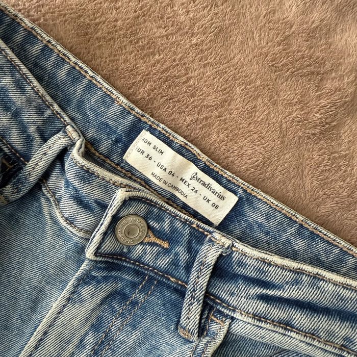 Джинси mom fit, stradivarius, 36 розмір