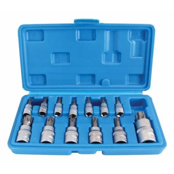 (Com Iva) Jogo 13 Chaves 1/4" 3/8" 1/2" Ponta Bits Torx TX