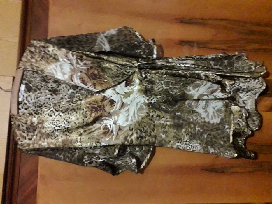 домашний халат х\б, натур. шелк