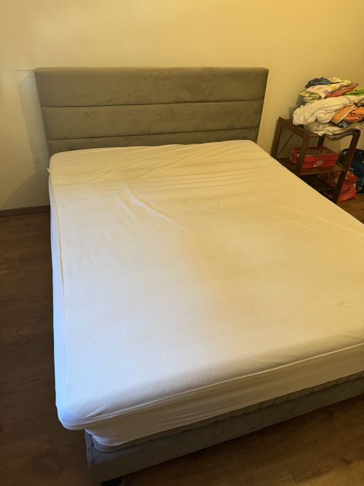 Vendo cama 160x200 com colchao ikea e sobre colchao