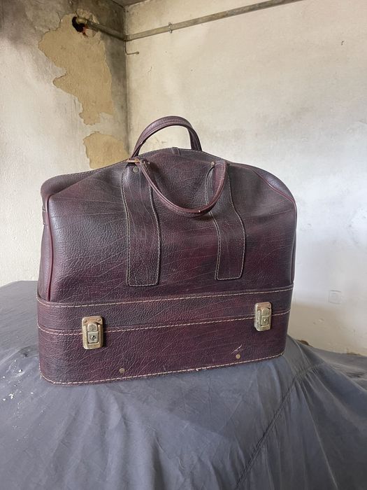 Mala vintage de Pele