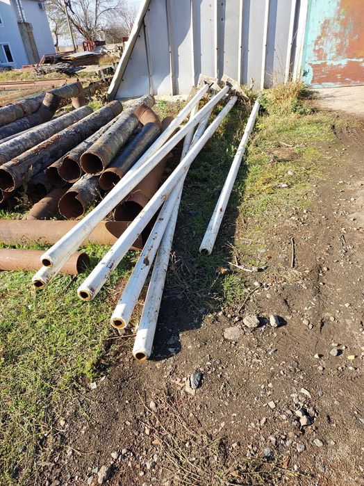 Колоны стальные трубостойки 5,2 м и 6 м. из трубы 159 и 108 -89