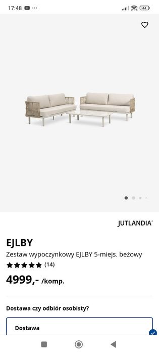 Stolik ława taras Jysk Ejlby