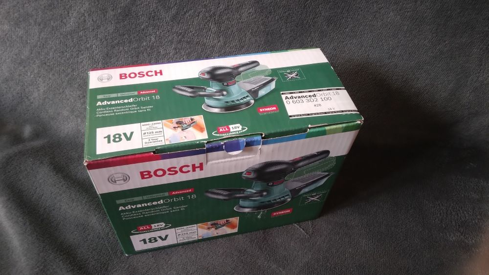 Szlifierka mimośrodowa BOSCH AdvancedOrbit 18V  Nowa