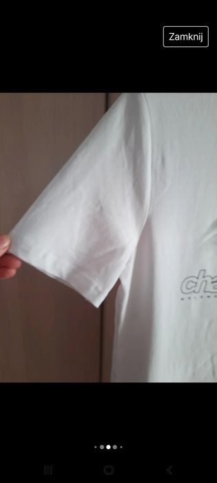 T-shirt biały z nadrukiem 170/176 H&M