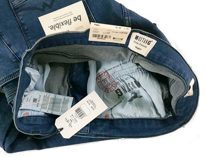 Męskie jeansy Mustang Vegas - Slim Medium nowe oryg. W33/L30 - 209 zł.