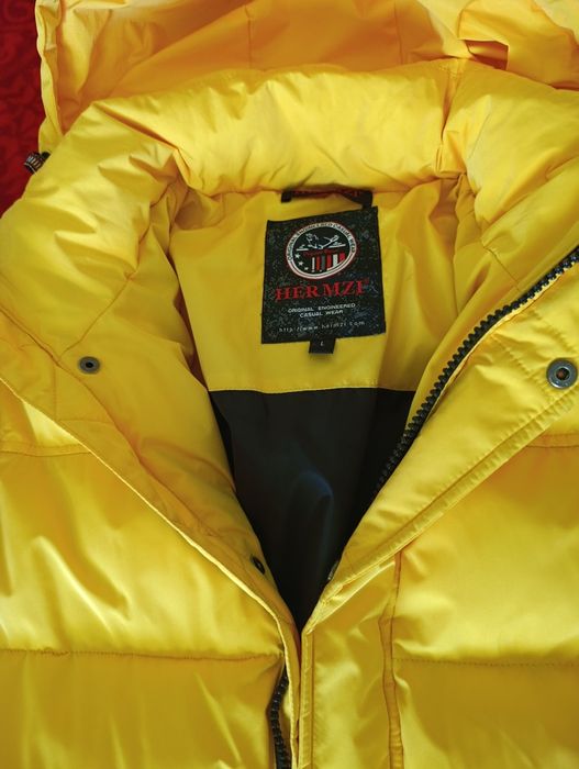 Пуховик жёлтый мужской L