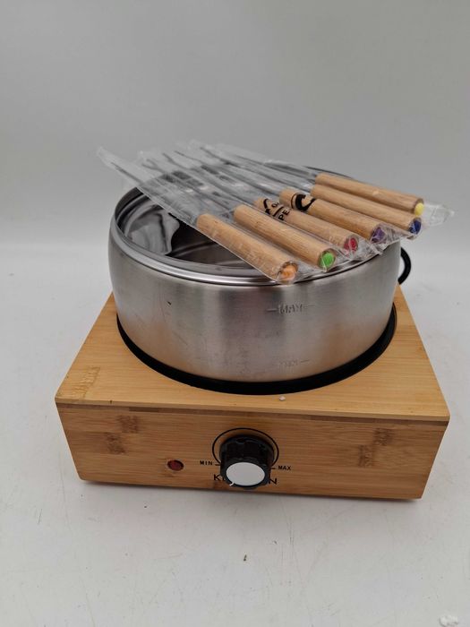 Klarstein Bambus Fondue Garnek Ze Stali Szlachetnej 800 W JAK NOWY!