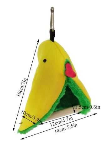 Cama tenda, suspensa para ave, agapornis, periquito, hamster, animais