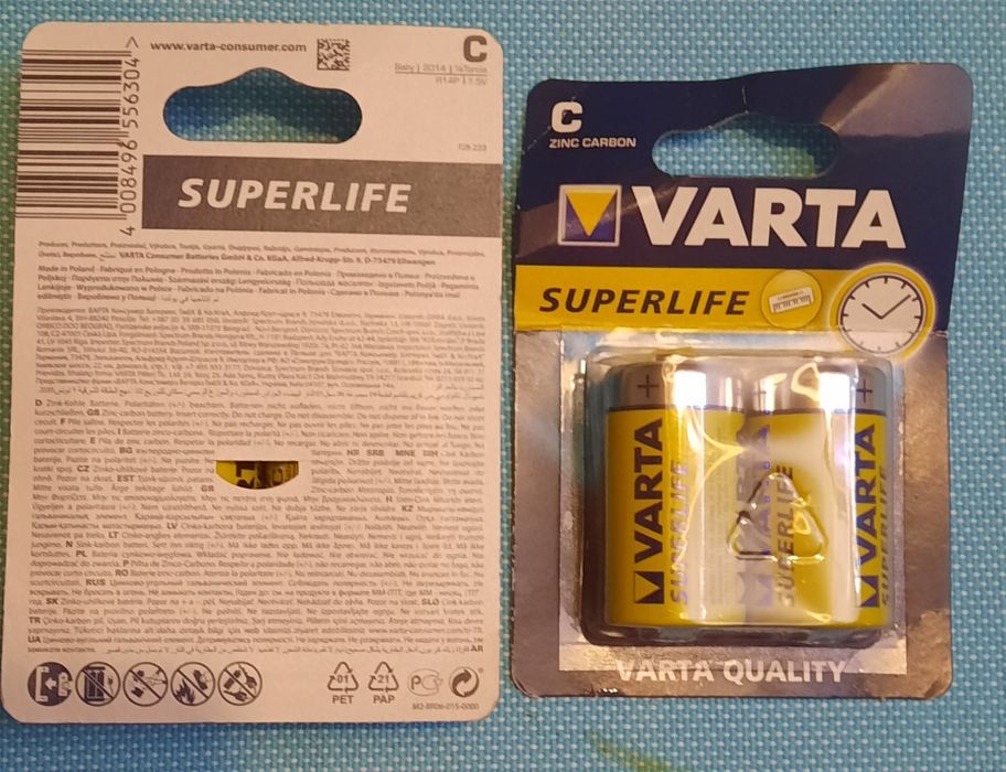 baterie VARTA superlife C R14 2 Sztuki