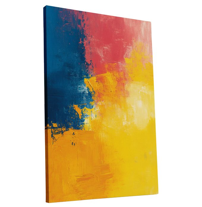 Kolorowy Abstrakcyjny Obraz na Płótnie 70x100 cm do Wnętrz