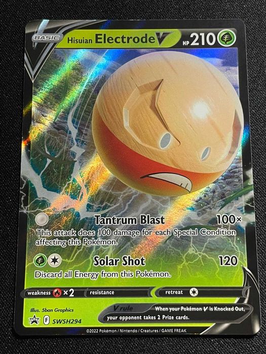 Carta Pokémon Hisuian Electrode V SWSH294 Promo