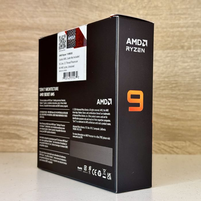 16 ядерний Процесор AMD Ryzen™ 9 9950X 4.3 GHz, 64 MB, BOX