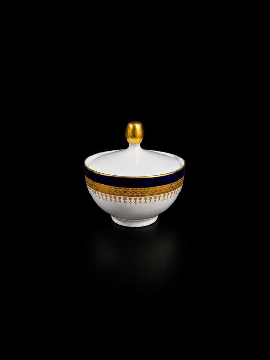 Cukiernica porcelanowa Winterling Kirchenlamitz Echt Kobalt Złoto Vintage