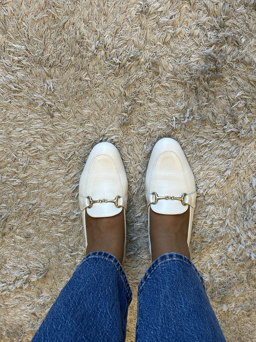 Mocassim em pele branca MLV shoes